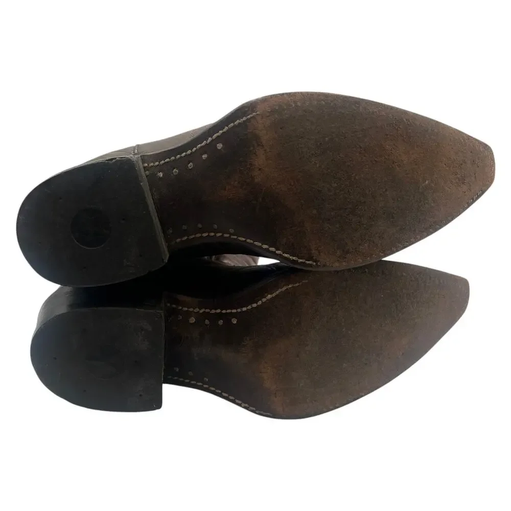 Nocona Brown Leather Western Cowboy Boot Style 31294 Mens 9 EE